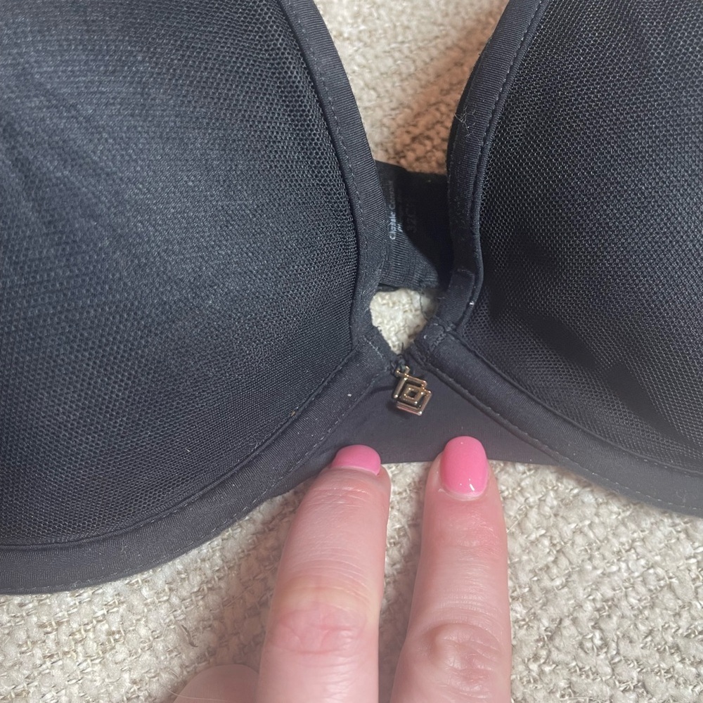 Thirdlove 24/7 Classic Uplift black Plunge Bra with mesh - Picture 6 of 15